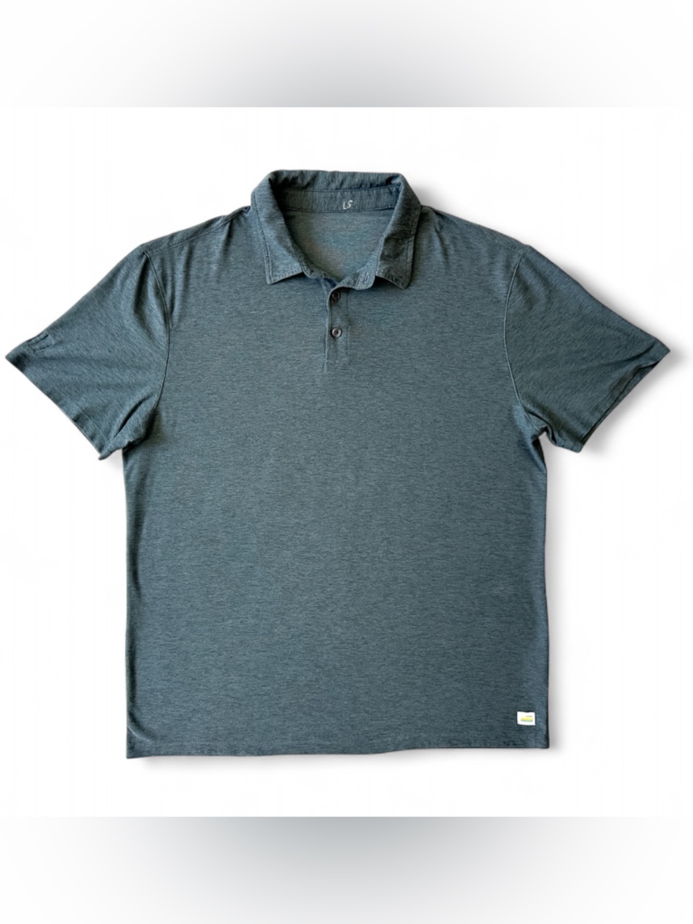 Vuori Men's Strato Tech Polo Shirt Charcoal Heather Athletic- Large - Picture 1 of 10